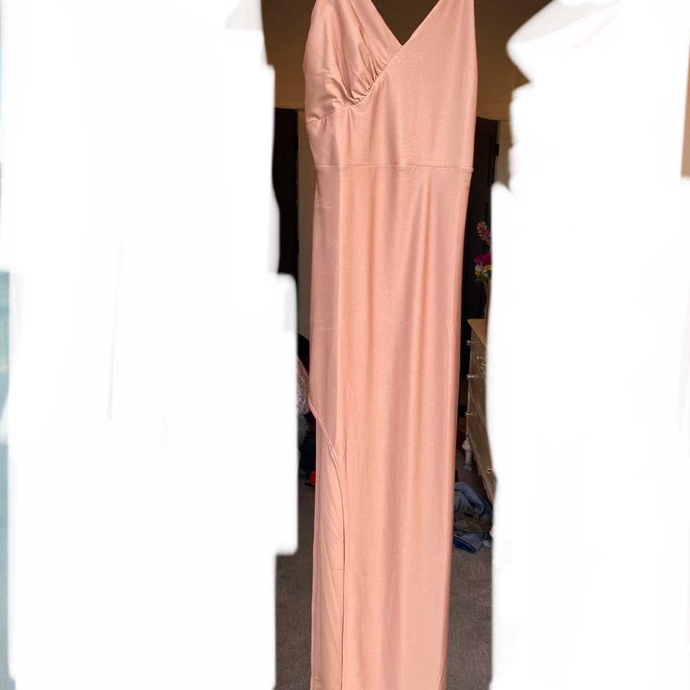 Satin midi dress